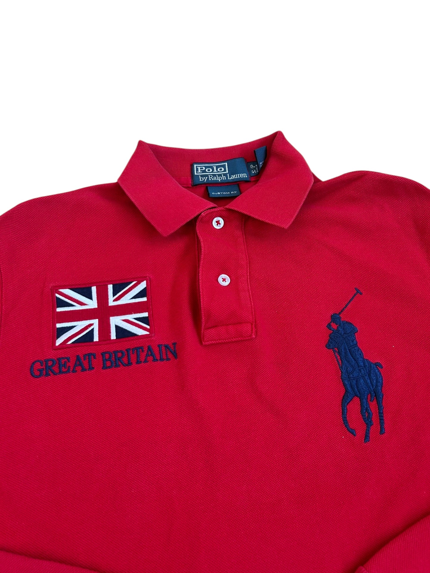 Polo Ralph Lauren Big Pony "Great Britain" Flag Longsleeve Polo