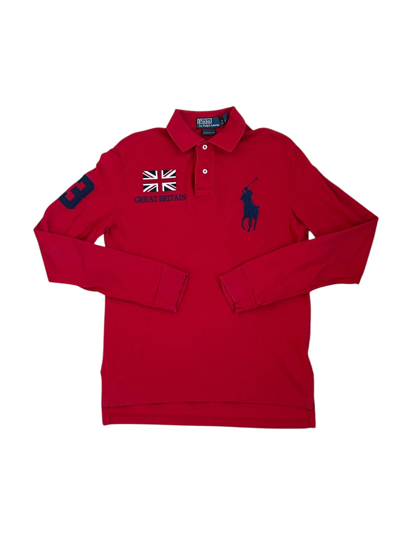 Polo Ralph Lauren Big Pony "Great Britain" Flag Longsleeve Polo