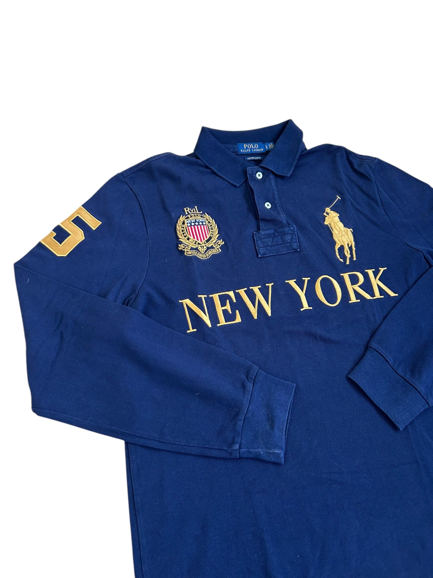 Polo de manga larga Big Pony "New York" City de Polo Ralph Lauren