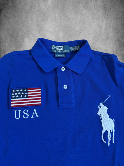 Polo Ralph Lauren Big Pony "USA" Flag Longsleeve Polo