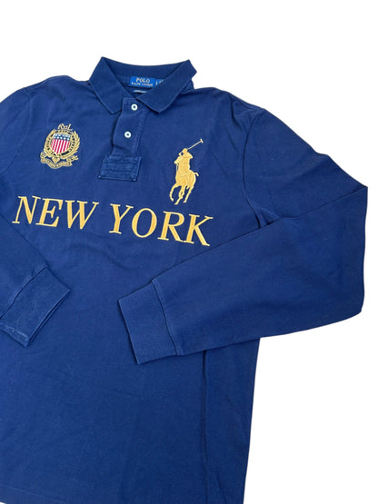 Polo de manga larga Big Pony "New York" City de Polo Ralph Lauren