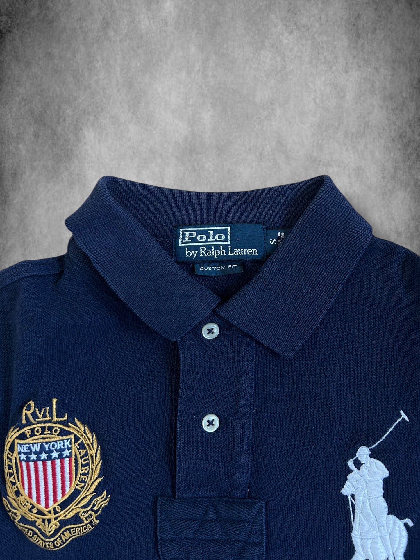 Polo Ralph Lauren Big Pony "NEW YORK" City Longsleeve Polo