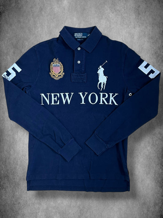 Polo Ralph Lauren Big Pony "NEW YORK" City Longsleeve Polo