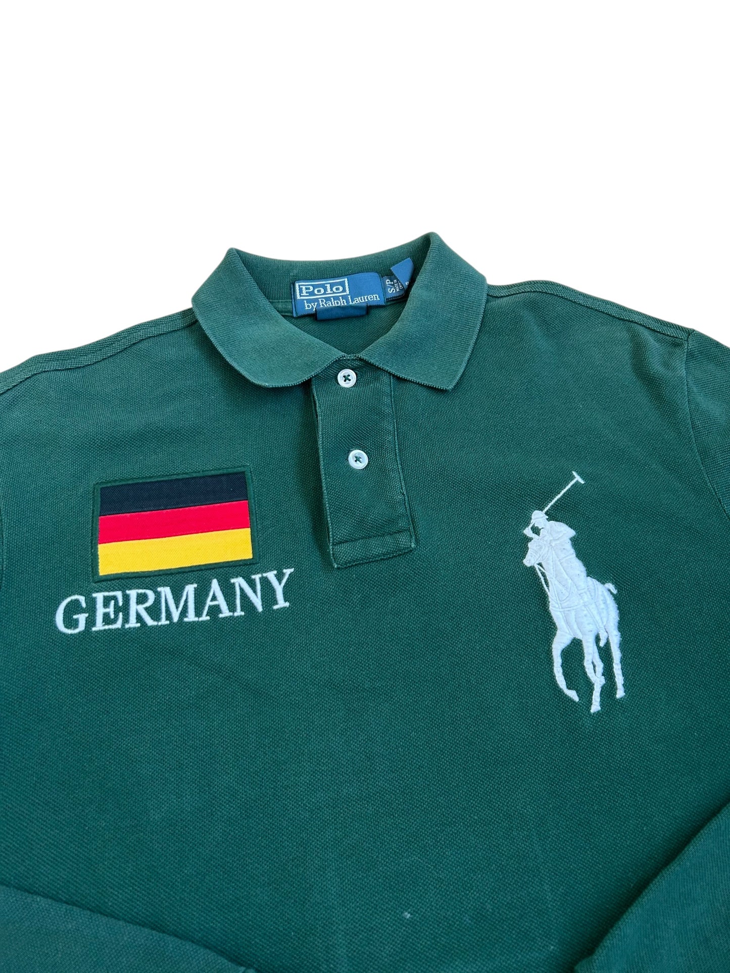 Polo de manga larga con la bandera de Alemania Big Pony de Polo Ralph Lauren