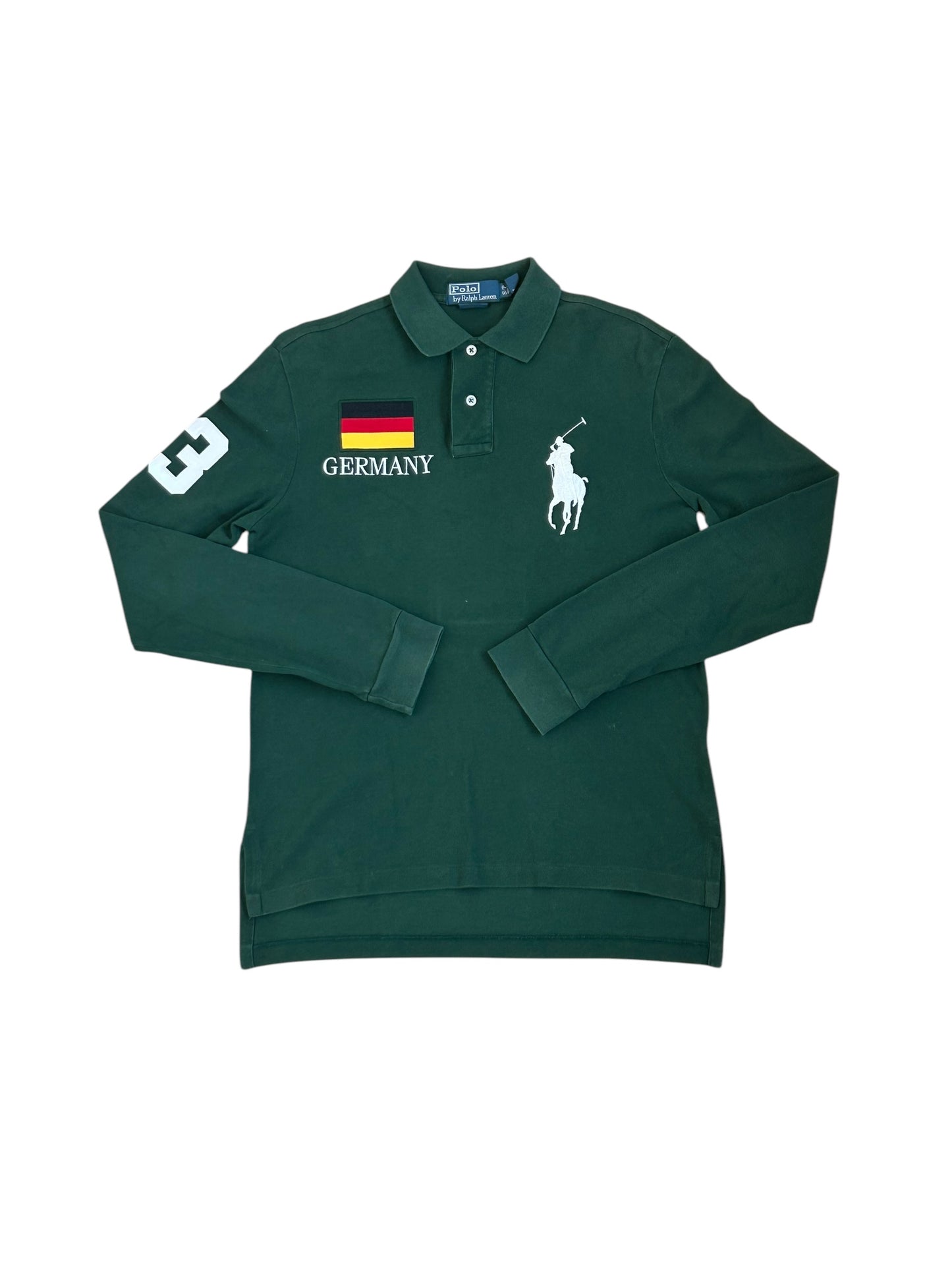 Polo de manga larga con la bandera de Alemania Big Pony de Polo Ralph Lauren