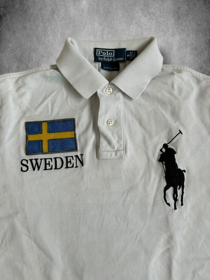 Polo Ralph Lauren Big Pony con la bandera "SUECIA"