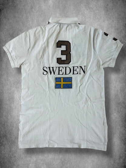 Polo Ralph Lauren Big Pony con la bandera "SUECIA"