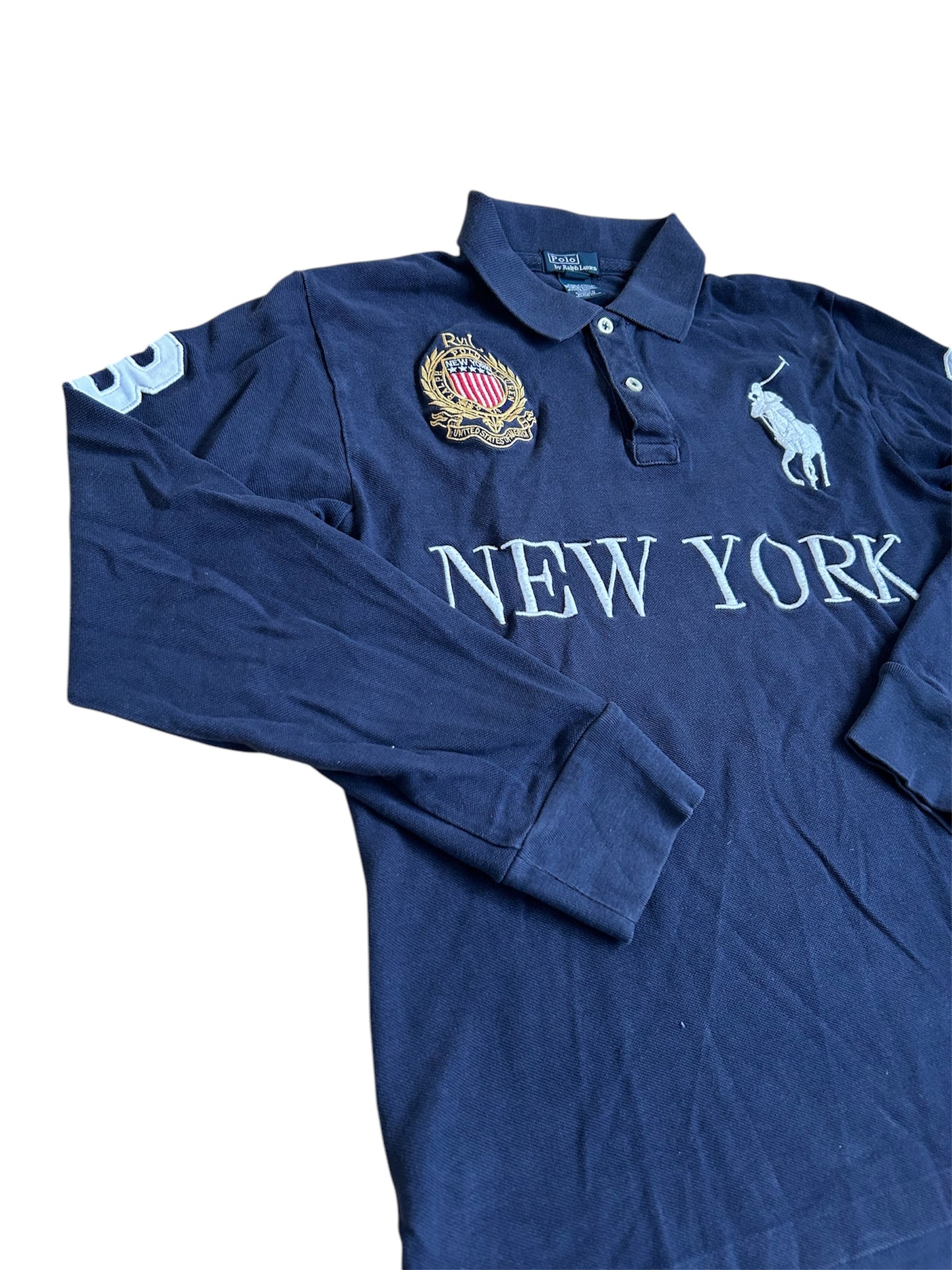 Polo Ralph Lauren Big Pony "New York" City Longsleeve Polo