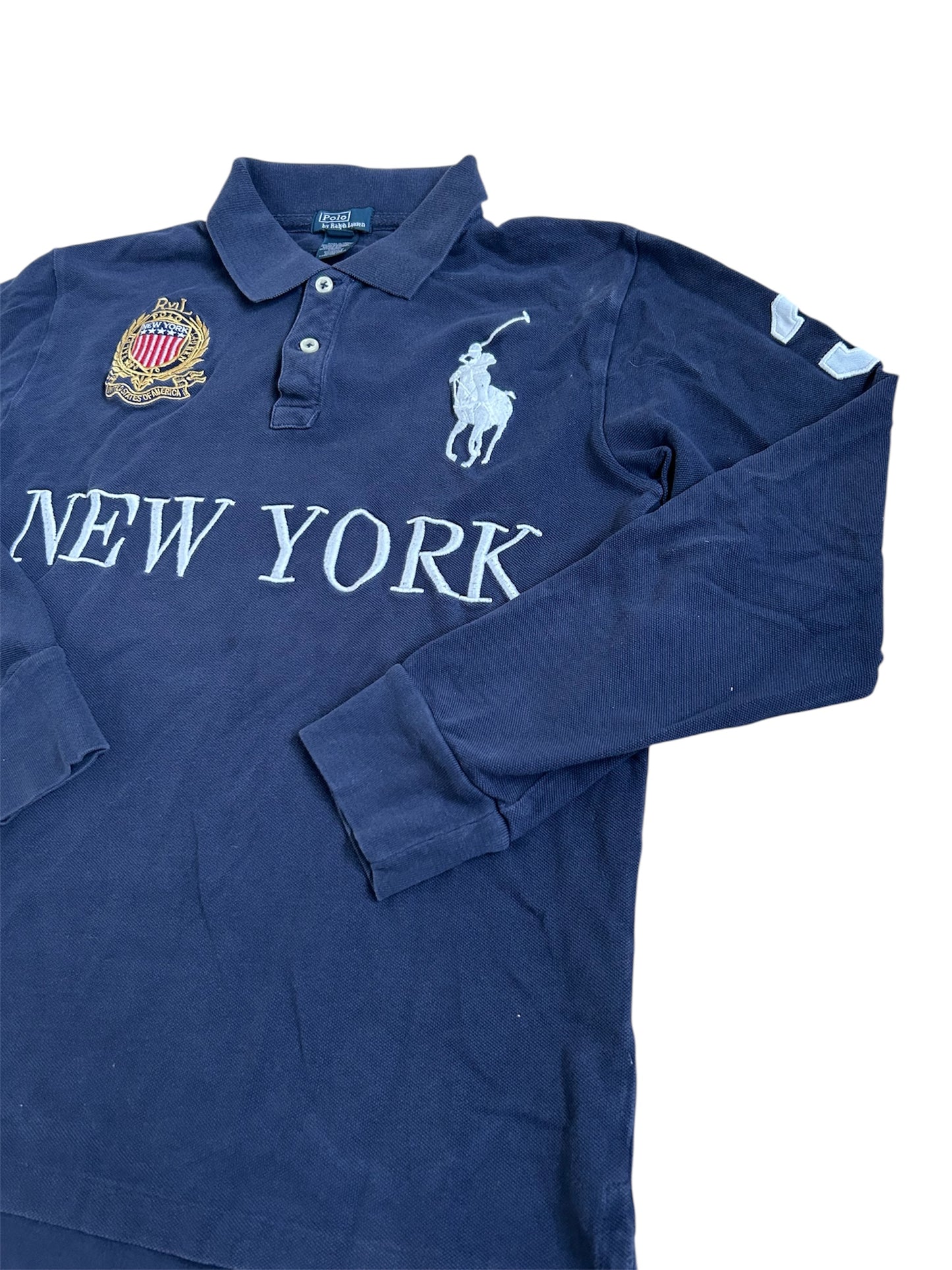 Polo Ralph Lauren Big Pony "New York" City Longsleeve Polo