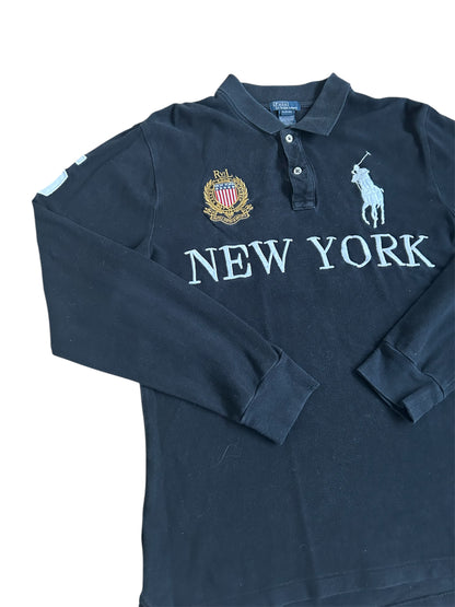 Polo Ralph Lauren Big Pony "New York" City Longsleeve Polo