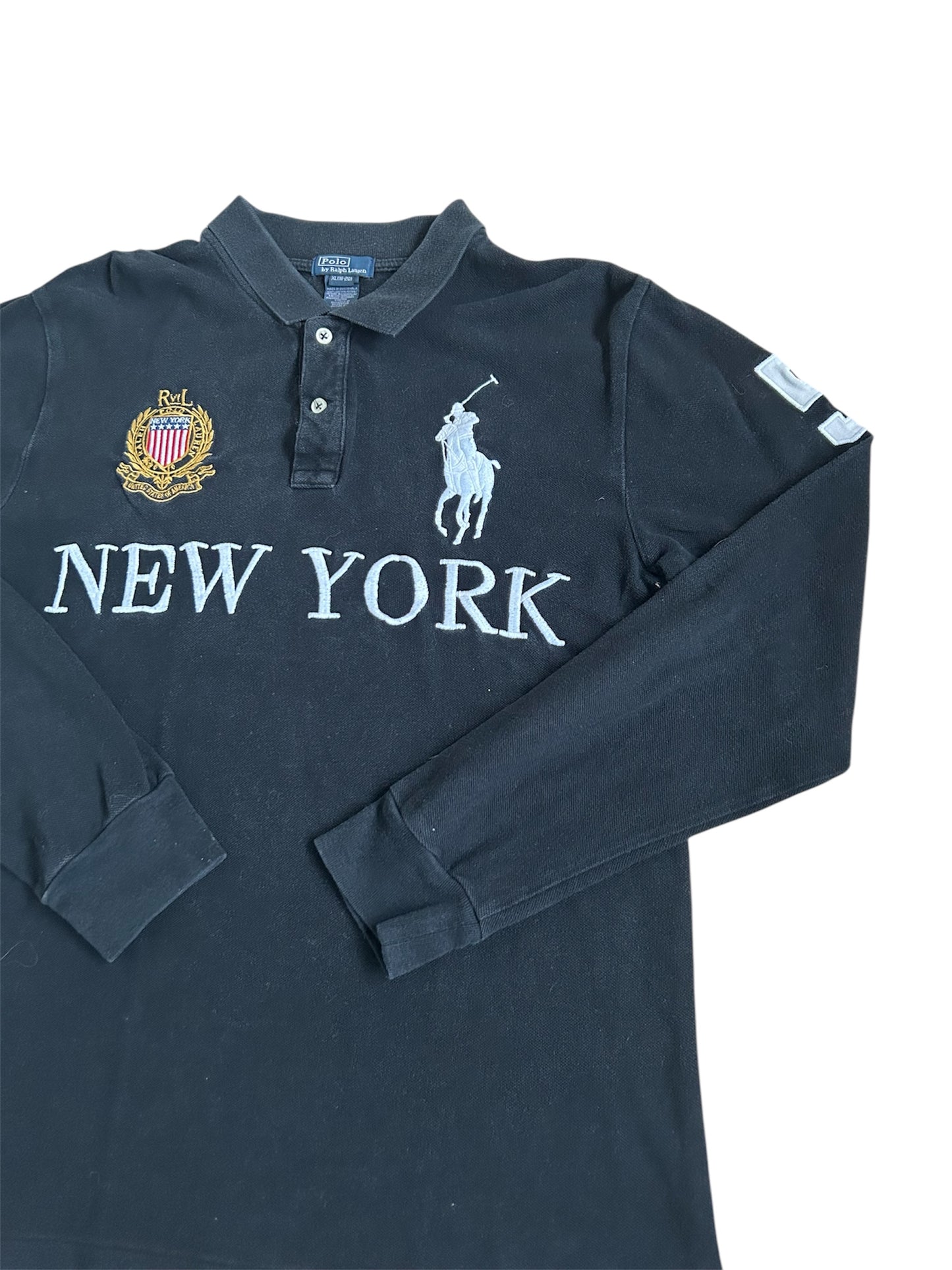 Polo Ralph Lauren Big Pony "New York" City Longsleeve Polo