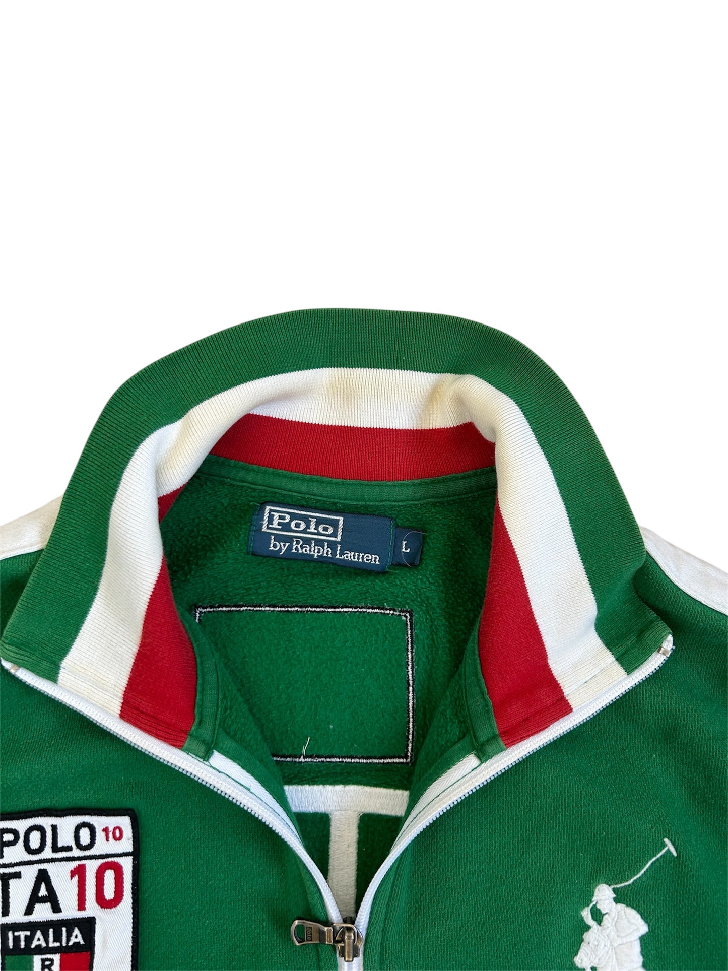 Polo Ralph Lauren Big Pony "ITALY" Country Zipper Sweater