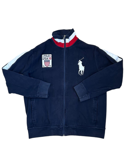 Polo Ralph Lauren Big Pony "USA" Country Zipper Sweater