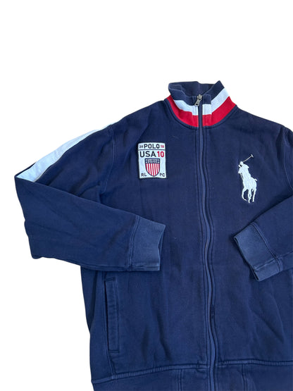 Polo Ralph Lauren Big Pony "USA" Country Zipper Sweater