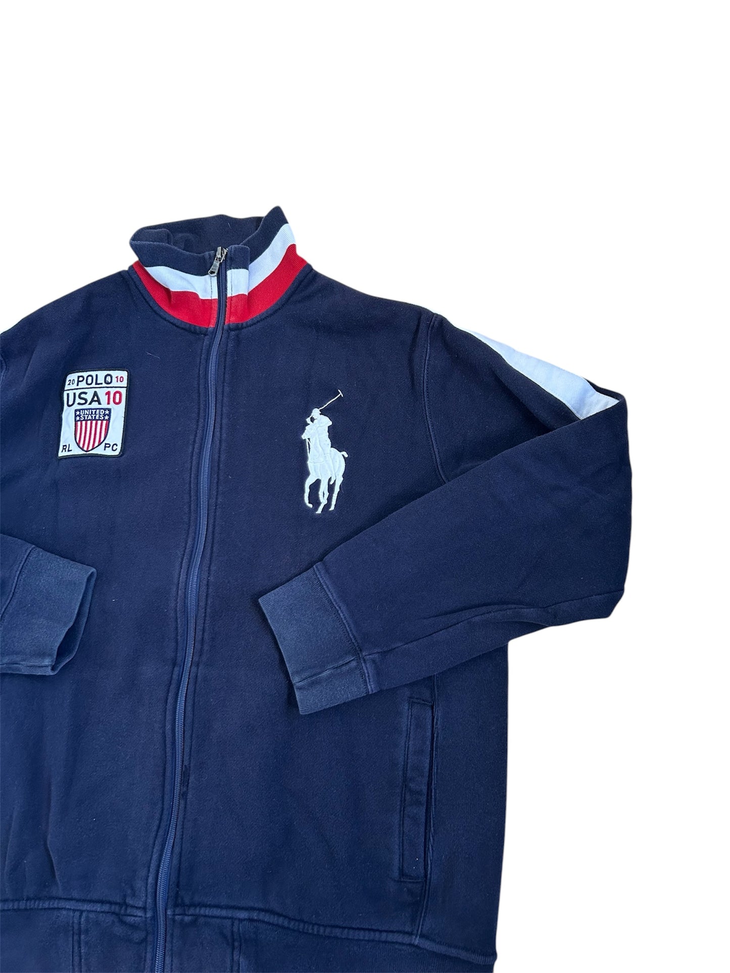 Polo Ralph Lauren Big Pony "USA" Country Zipper Sweater