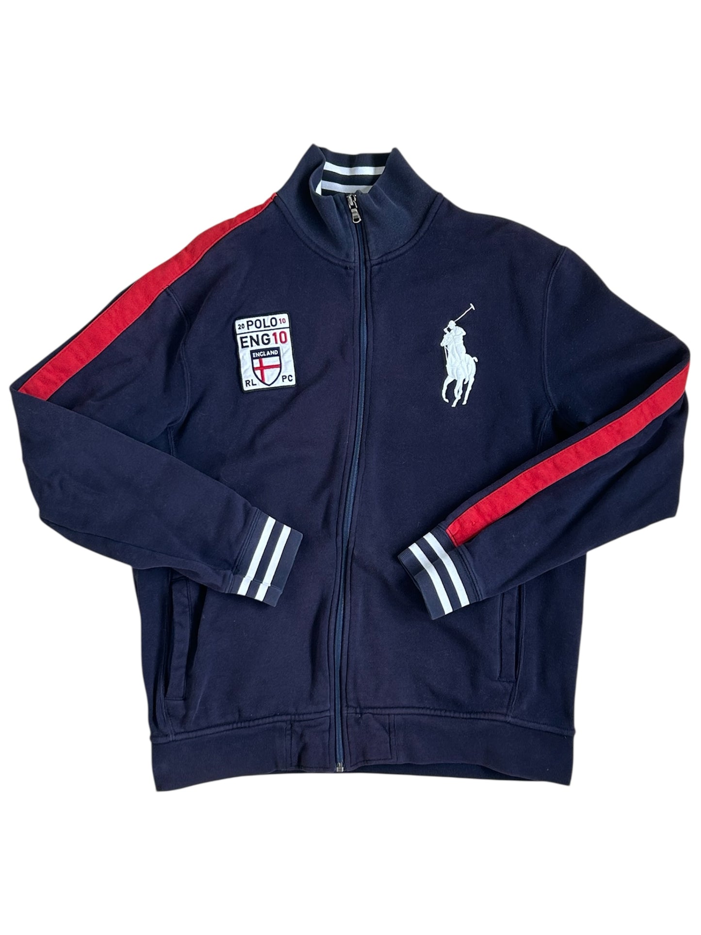 Polo Ralph Lauren Big Pony "ENGLAND" Country Zipper Sweater