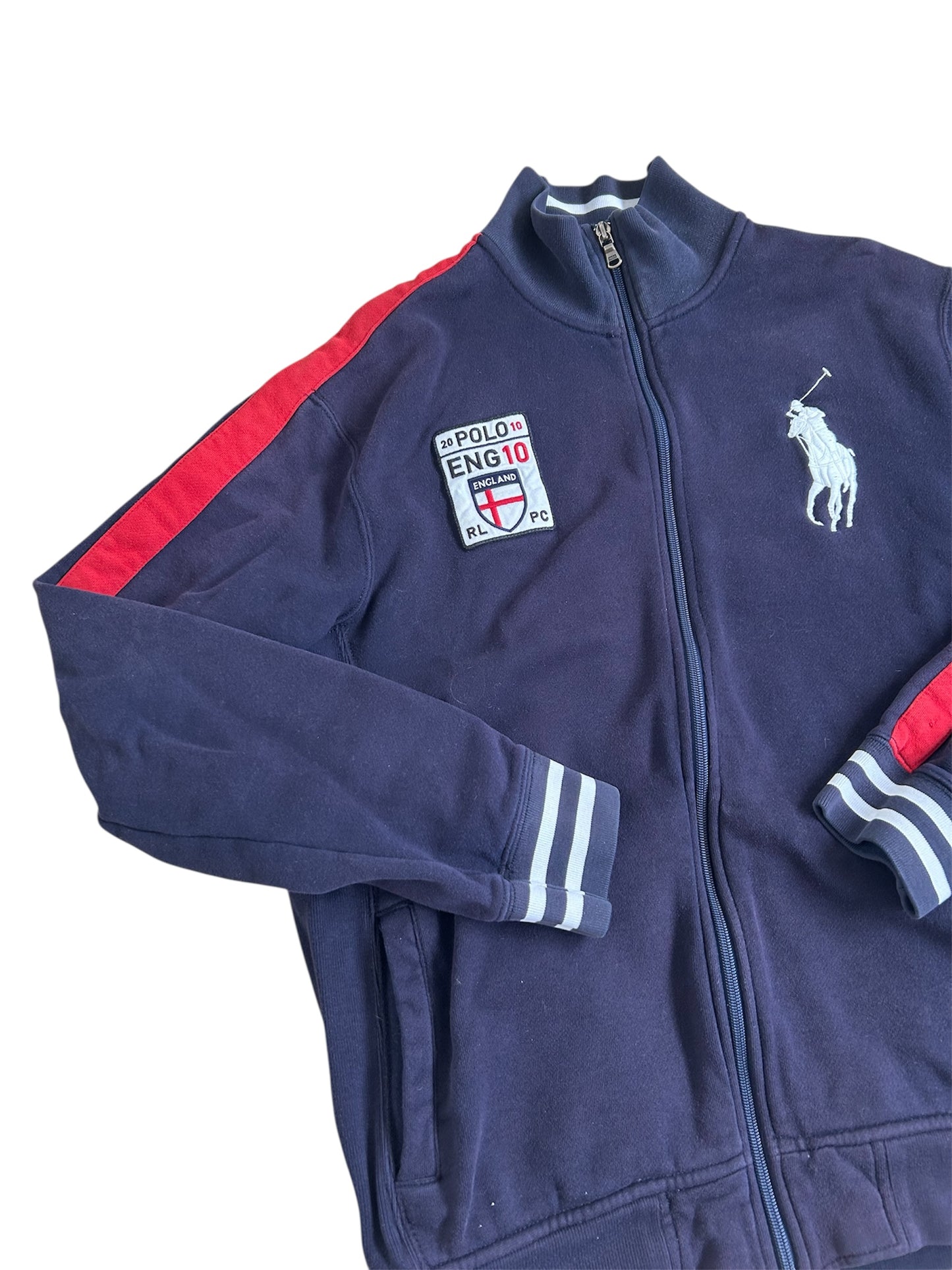 Polo Ralph Lauren Big Pony "ENGLAND" Country Zipper Sweater