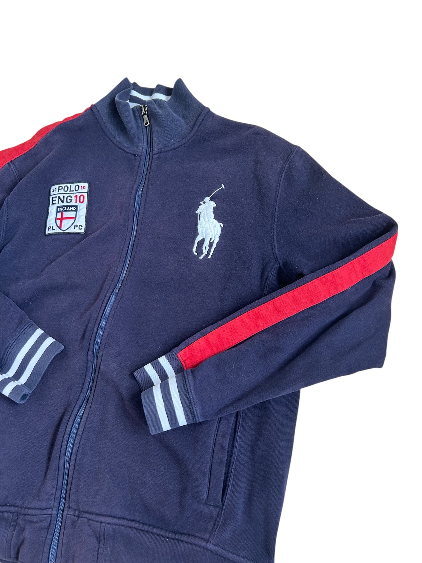 Polo Ralph Lauren Big Pony "ENGLAND" Country Zipper Sweater